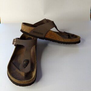 Birkenstock Gizeh Thong Sandals Size 38 US 7 - 7.5 Womens Adjustable Buckles